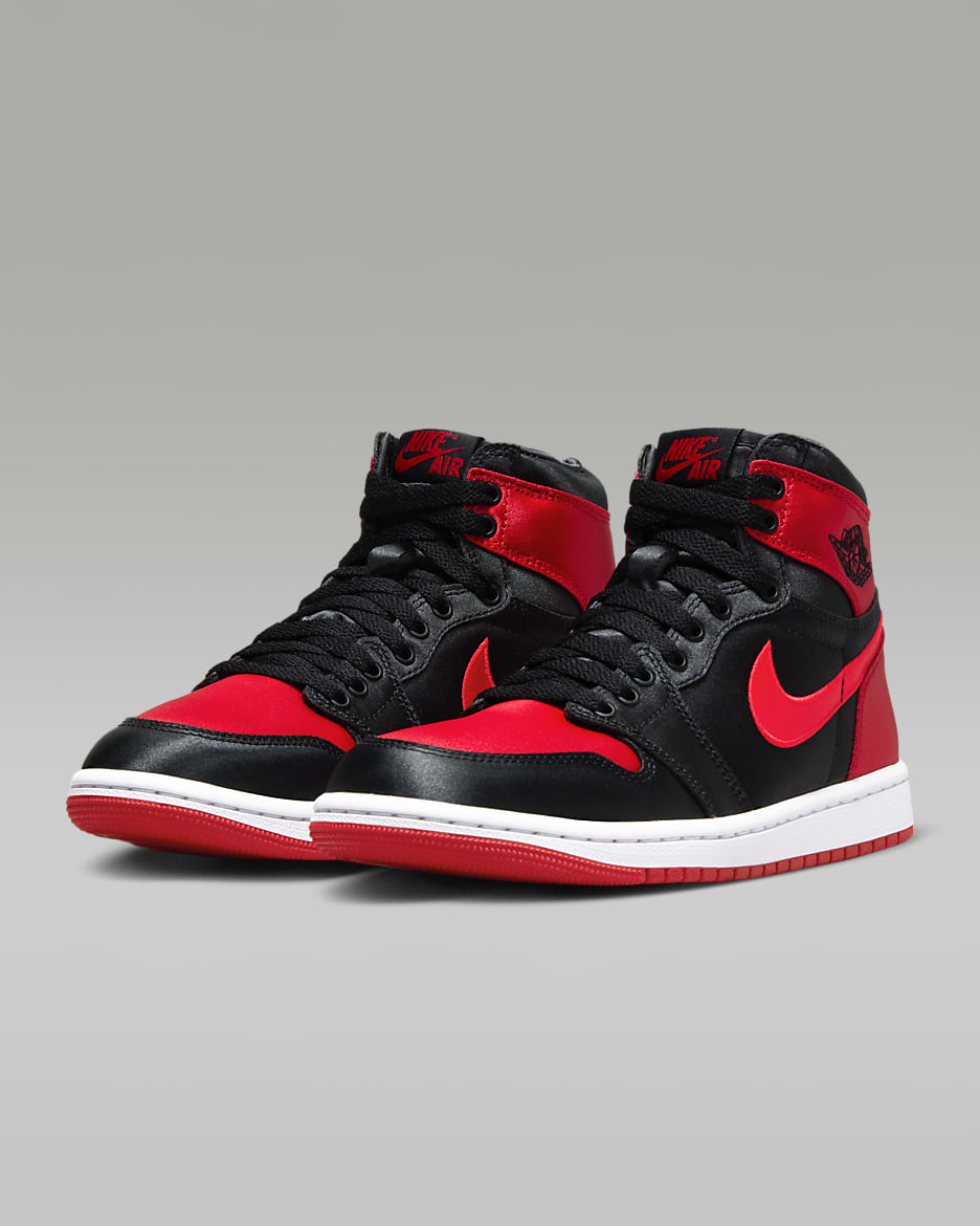 Air Jordan 1 High OG Satin Bred Women s Shoes. Nike JP